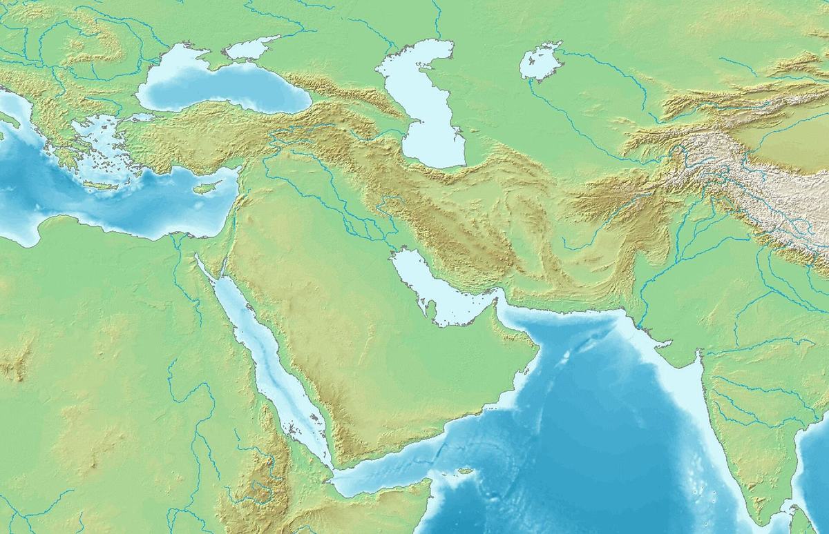 جبل حلف — West Asia non political with water system.jpg