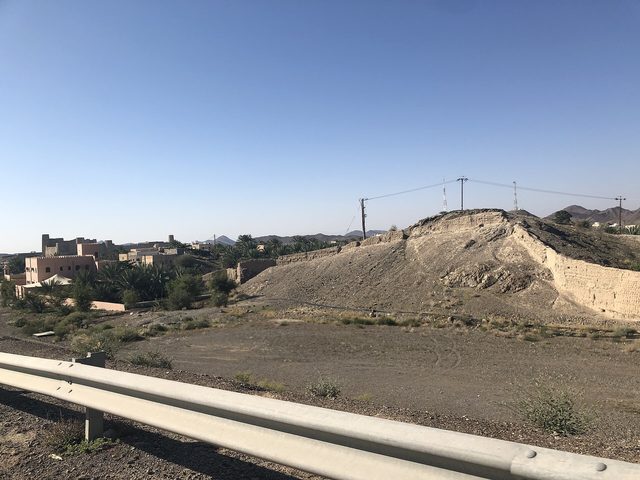 View on Bahla and fort